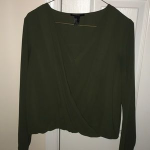 Forever 21 green blouse